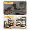Kitchen Shelf Space-saving Kitchenware Storage Rack Adjustable Pot Rack 2-4 Tiers Under Sink/Corner Applicable