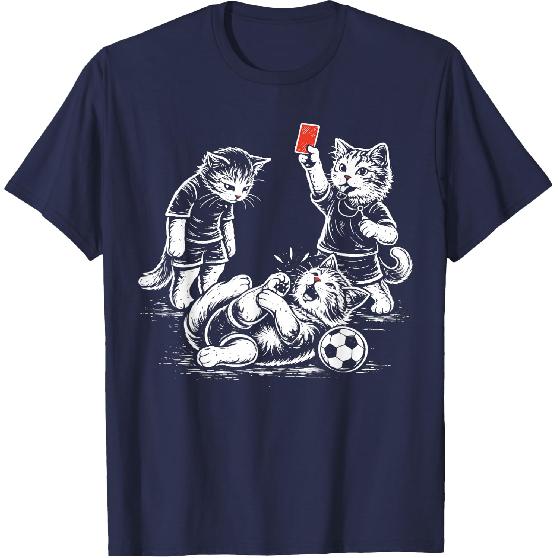 Soccer Cat Referee Foul Cat Lover T-Shirt