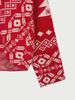 Women's Wool Christmas Snowflake V-Neck Cardigan - Double-Sided, Irregular, Backless, Off-Shoulder, Long-Sleeved Sweater