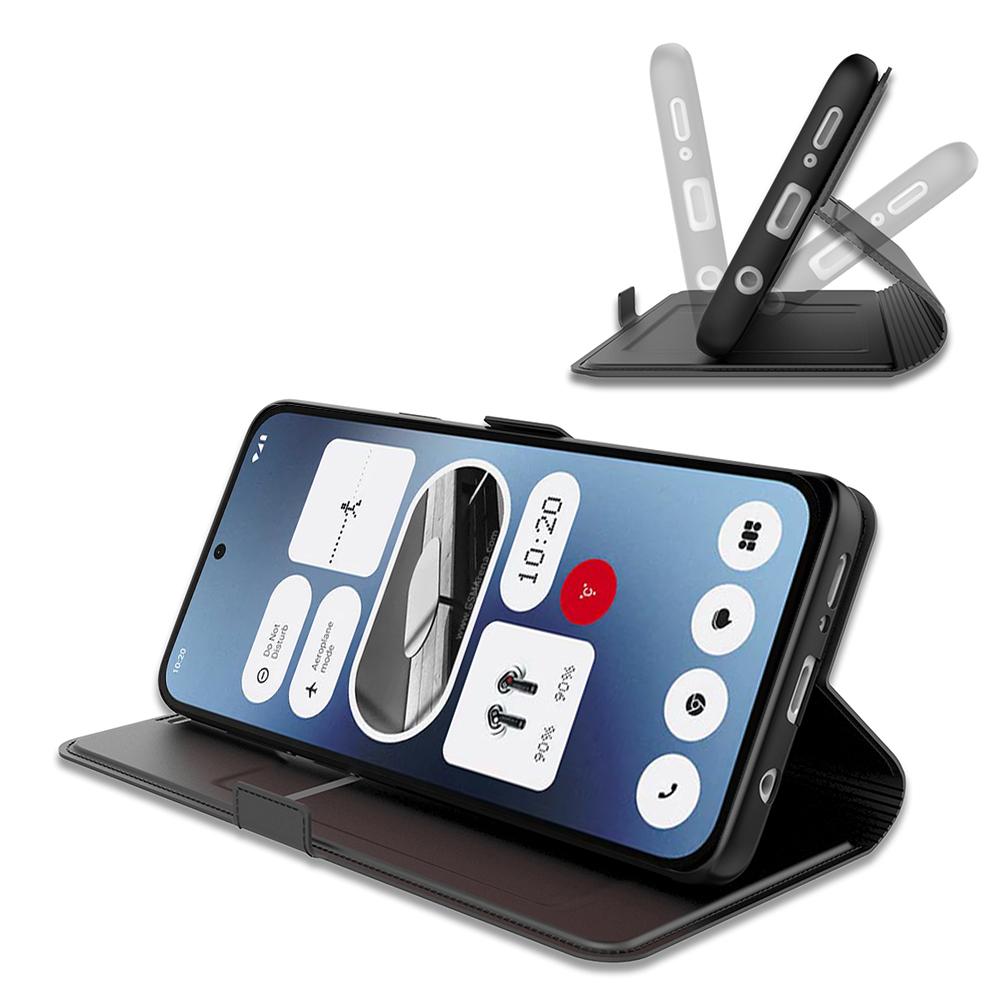For Nothing Phone (2a) Plus/Phone (2a) Case Folding Stand PU Leather Shock-Absorbent Phone Cover