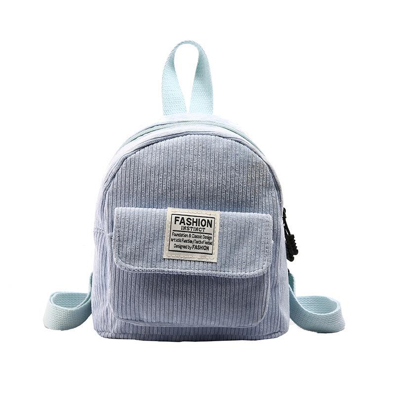 Schoolbag Mini Ladies Backpack 1011 New Retro Velvet Travel Small School Bag Korean Edition Fashion Casual Commuter Backpack