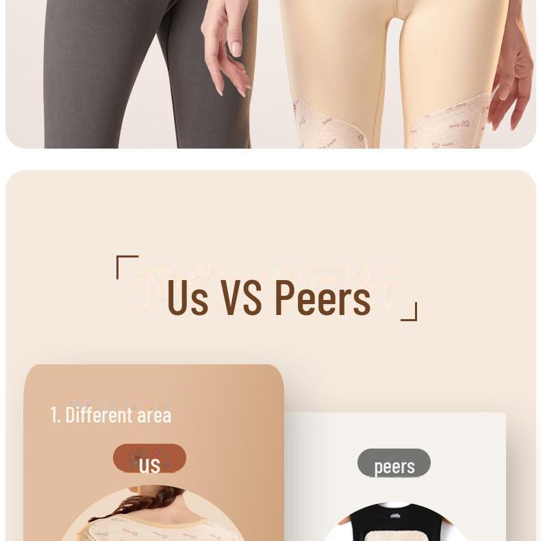 Women's Round Neck and Men's High Collar Thermal Set: Plus Velvet Autumn Wear & Thickened Winter Underwear