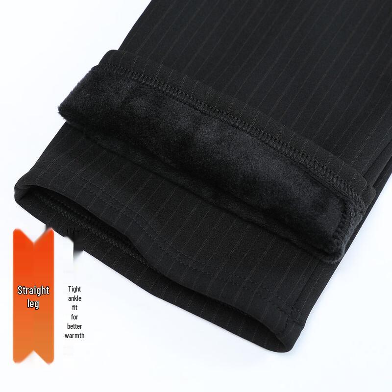 SIFONE Women's Fleece-Lined Winter Straight-Leg Trousers
