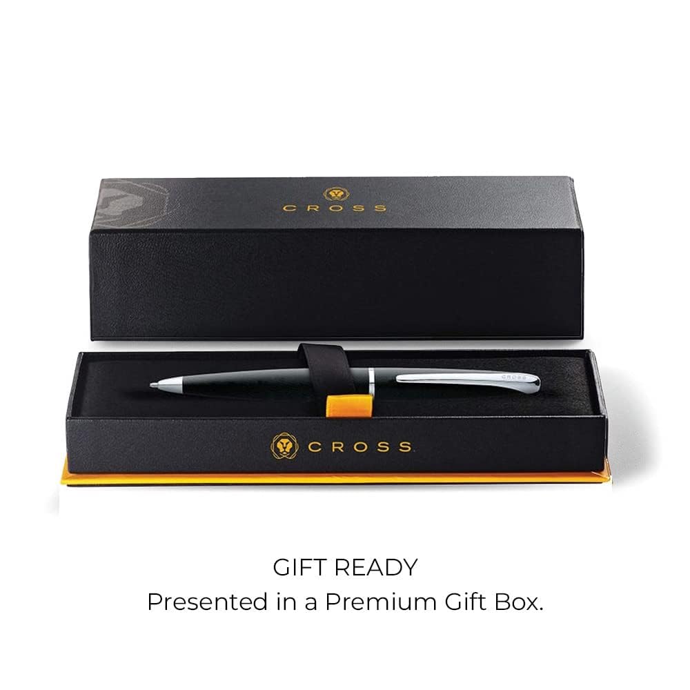 CROSS Ballpoint Bar Salt Officially Imported Pen, Oil-Based, ATX, Black, N882-3,