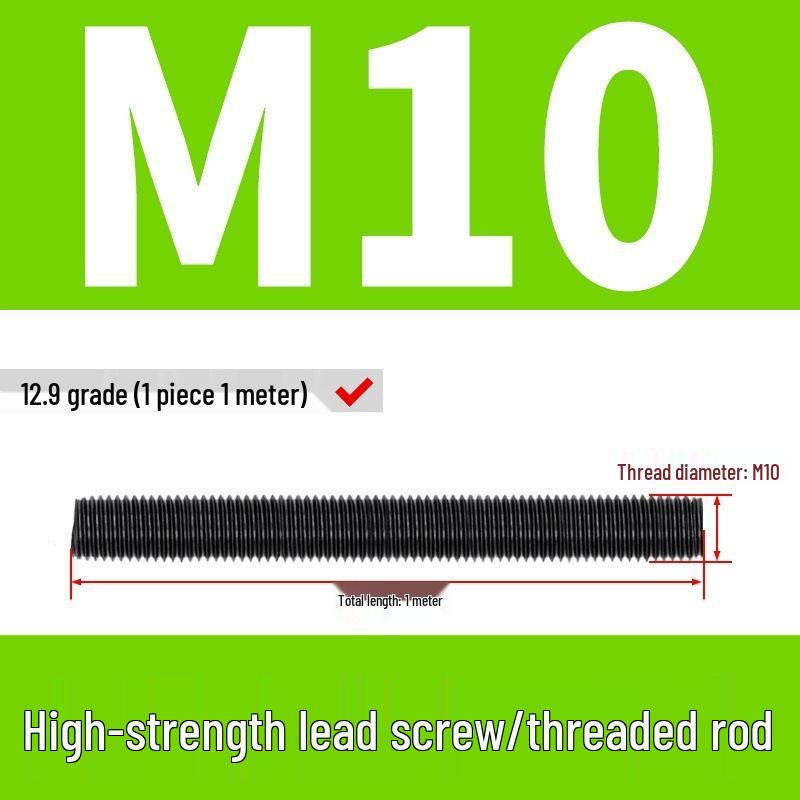 High-Strength Full Thread Screws and Rods: 8.8, 10.9, 12.9 Grade
