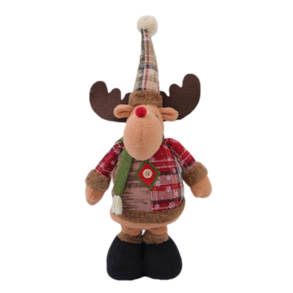 Christmas Standing Plush Telescopic Legs Deer Doll