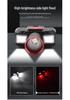 White Laser Induction Night Fishing Headlamp with TYPE-C Charging and Telescopic Zoom