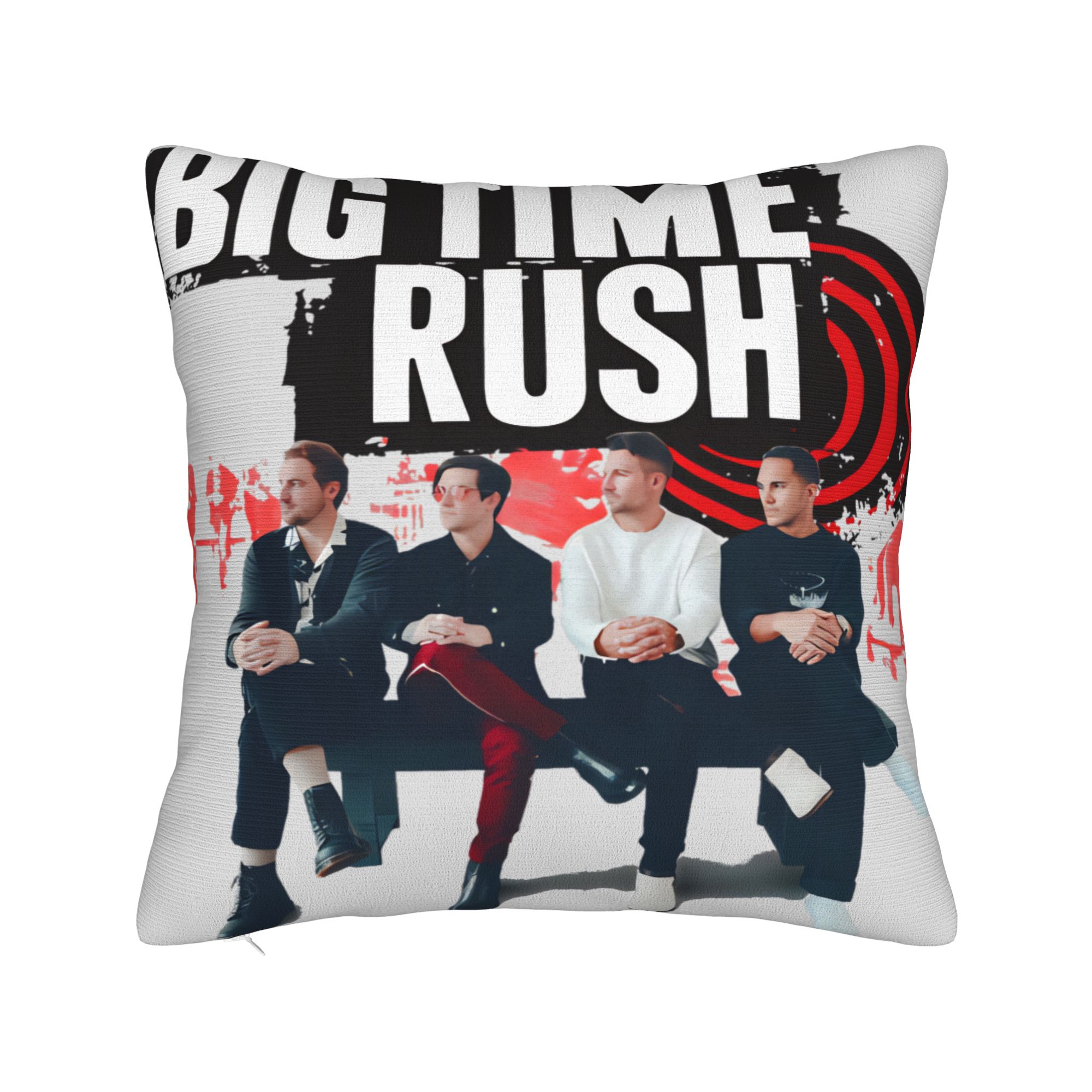 

Pillow Cover Big Time Rush Band Kawaii Pillow Case For Living Room Sofa Pillowcases 12x12Inch