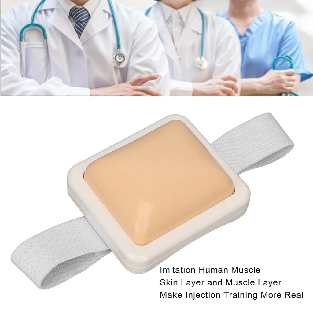 Medical Injection Training Pad Wearable with Elastic Band Simulation Intramuscular Injection Practice Pad