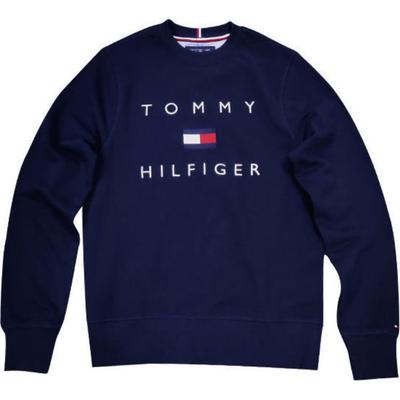 Logo Crewneck Sweatshirt Men Sweatshirt Navy-Blue 78J2282-410