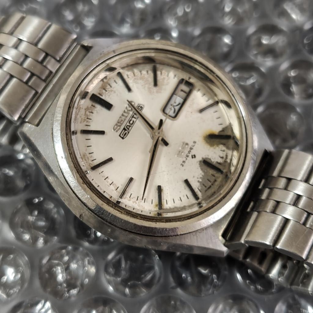 SEIKO 5 Actus SS Vintage Automatic Watch [Working Condition] (Management Code K26J)