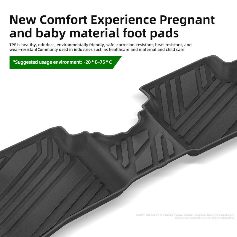 Car Floor Mats Dedicated for Yuena SONATA5 Models 17-23, TPE Material, Includes Trunk Mat