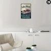 Vintage Metal Poster Boat Wall Art, Retro Tin Sign for Home Decor