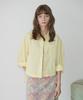 SINOON 2-Way Drawstring Crop Shirt (Yellow)