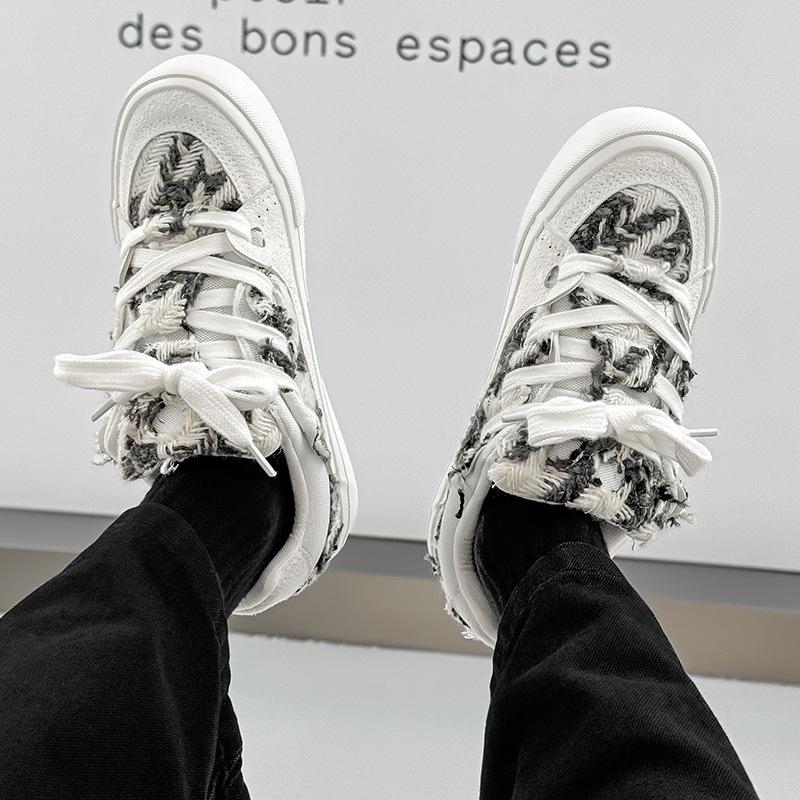 X spring and summer leisure sports low-top board shoes niche couple student bread shoes