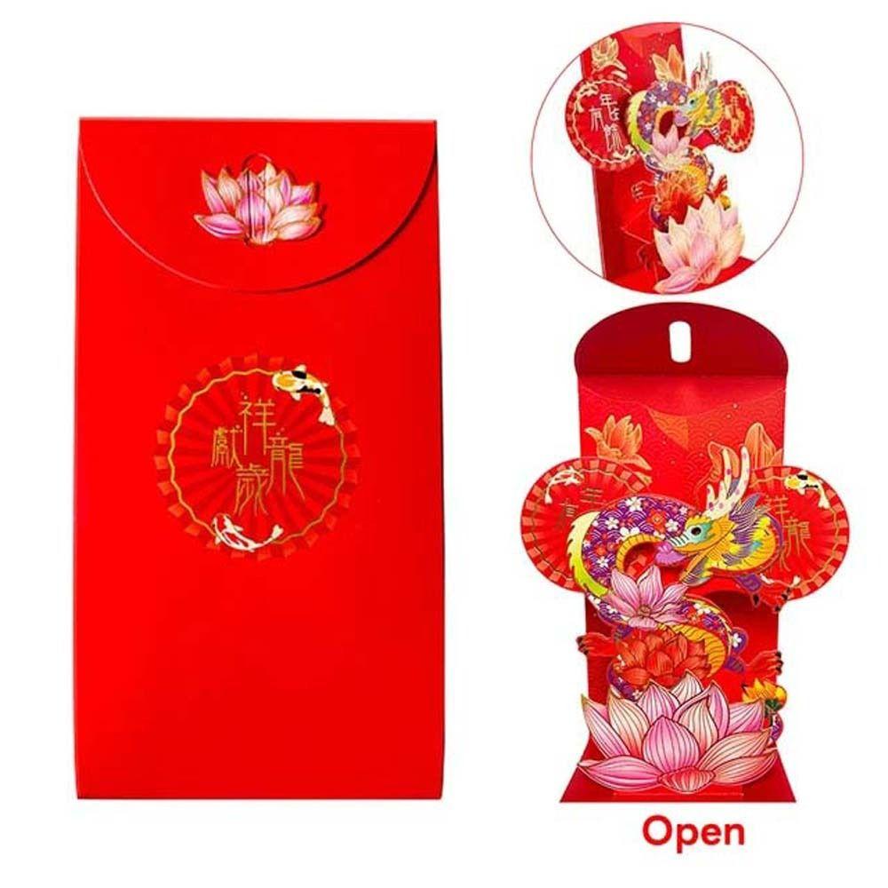 Festinvitasjon Lucky Money Pocket Spring Festival Supplies Barnegave