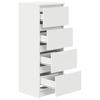 Sideboard White 37.5 X 35 X 99 Cm Engineered Wood