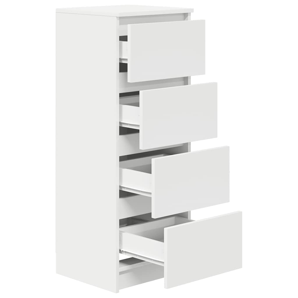 Sideboard White 37.5 X 35 X 99 Cm Engineered Wood
