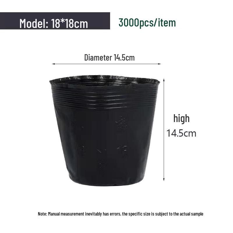 Nutrient Seedling Tray: Disposable Black Plastic Cup for Gardening and Planting Flowers or Vegetables