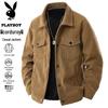 PLAYBOY Men's Corduroy Casual Loose Jacket