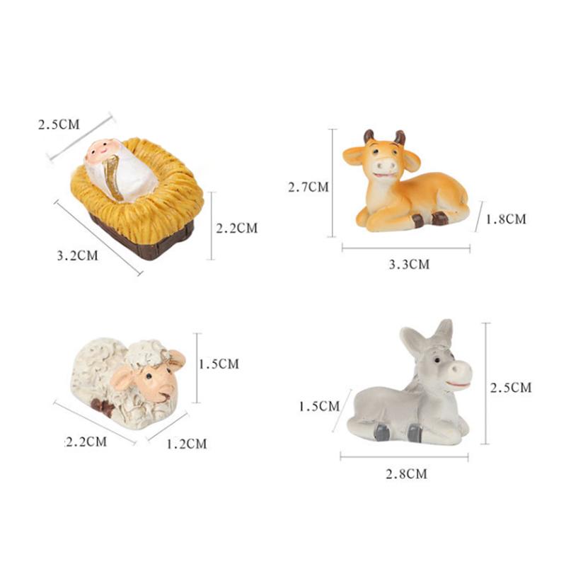 1Set Little People Toddler Toy Nativity Set Kids Pretend Play Set For Christmas Decoration Kids Xmas  Year Gift