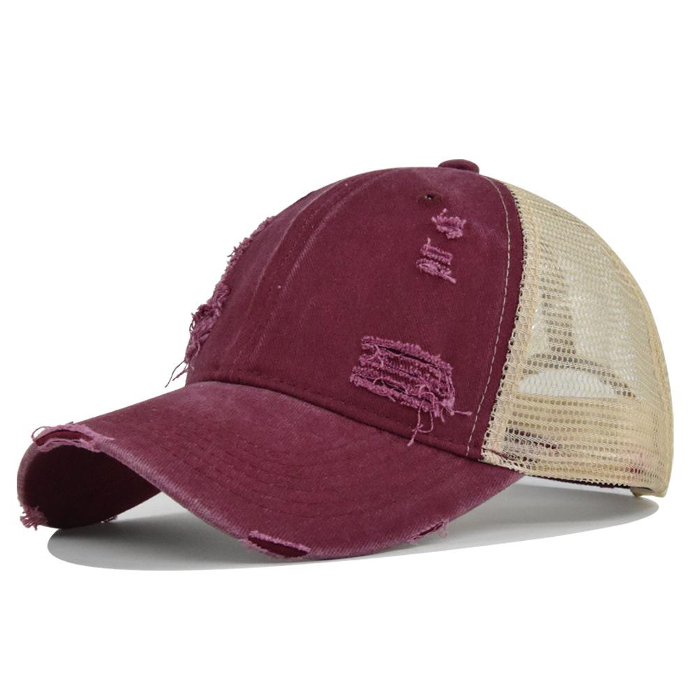 2026 New Hot Sale Unisex Trucker Hat Multi Colors Plain Baseball Cap Women Men Washed Cotton Distressed Cap