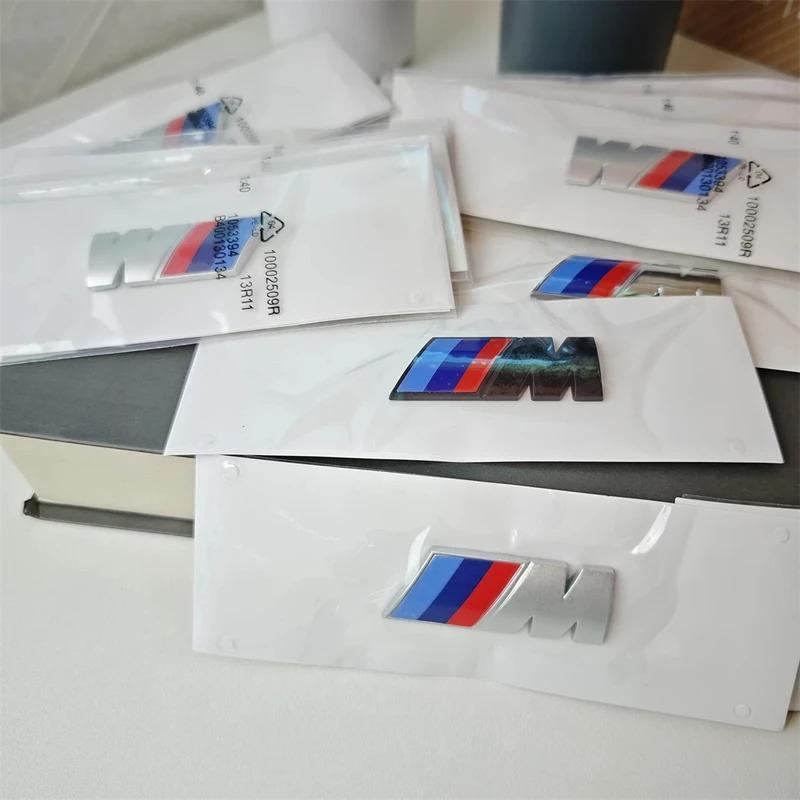 For BMW CBMW M Performance 3D Emblem ABS Glossy Black Front Grille & Rear Trunk Badge Sticker for M3 M5 X3 X5 Models Car Styling Upgrade