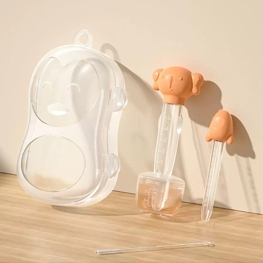

5Pcs/Set Cute Baby Squeeze Medicine Dropper Baby Liquid Feeder Dispenser Baby Care Equipment оранжевый