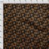 oneOone Cotton Poplin Brown Fabric Tropical Quilting Supplies Print Sewing Fabric By The Yard 42 Inch
