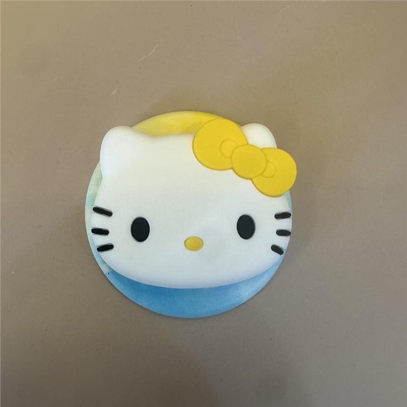 Universal Hello Kitty Silicone Phone Grip Magnetic Stand Base Women Compatible With Phones