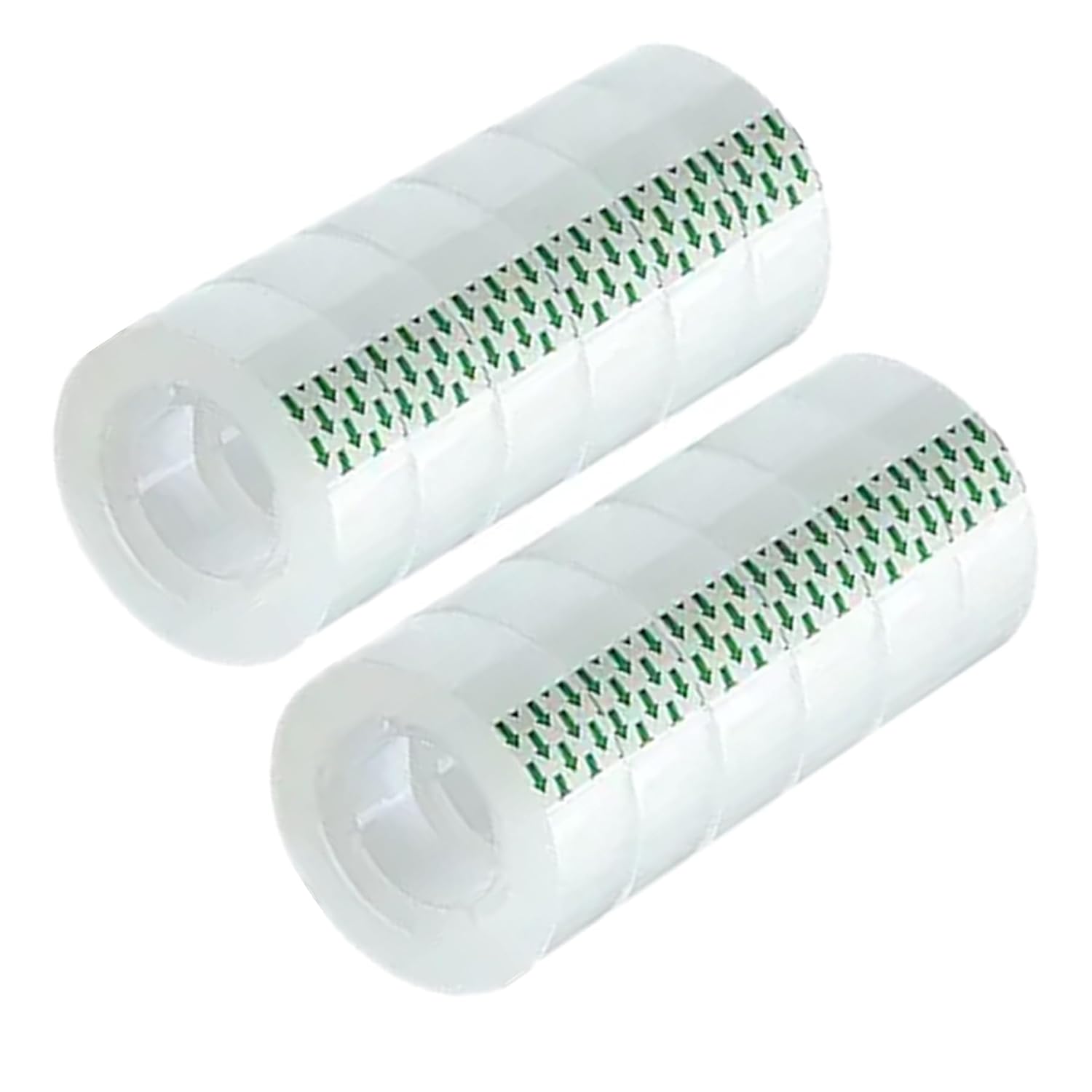 12 Рулонов Прозрачной Ленты Сменные Рулоны 3/4 дюйма x 1000 дюймов, Сердечник 1 дюйм, Прозрачная Лента для Упаковки Подарков Сменная Кассета для Офиса, Дома, Школы