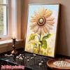 DIY Frameless Pearl Art Painting Kit Elegant Daisy Flower 3D Bead Canvas Handmade Craft for Adults Wall Decoration Gift