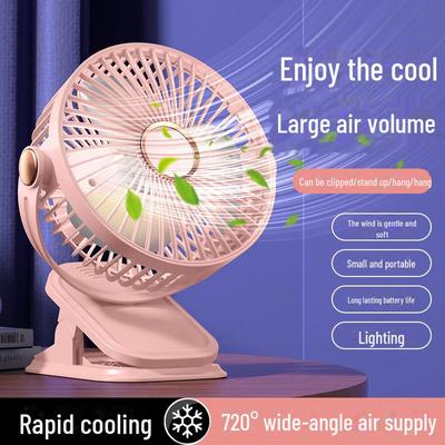 Portable Wireless USB Rechargeable Student Handheld/Desktop Clip Fan