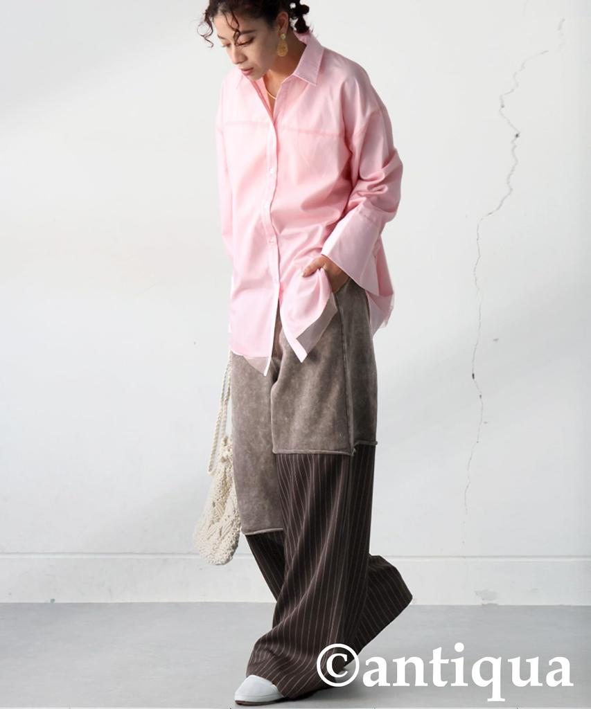 antiqua Women's Tulle Layered Shirt, Long Sleeve, ESA-00207, One Size 33, Pink