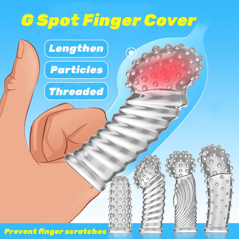 Sex Toys Silicone Finger Sleeve Vibrator G Spot Massage Vagina Strapon Clitoris Stimulator For Women Adults Female Masturbation