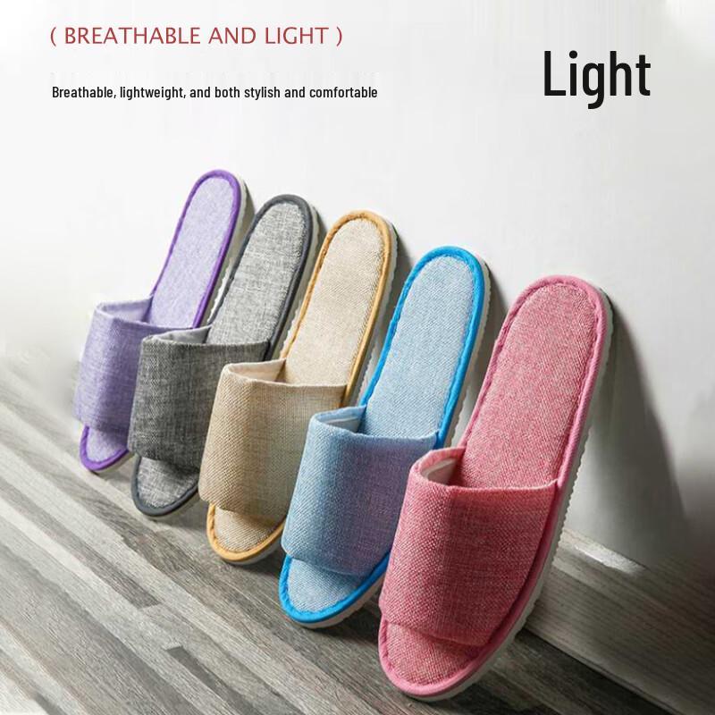 

ETRAVEL Easy Travel Одноразовые нескользящие тапочки, 10 пар для отелей, гостевых домов, салонов красоты Bulk Discount Available