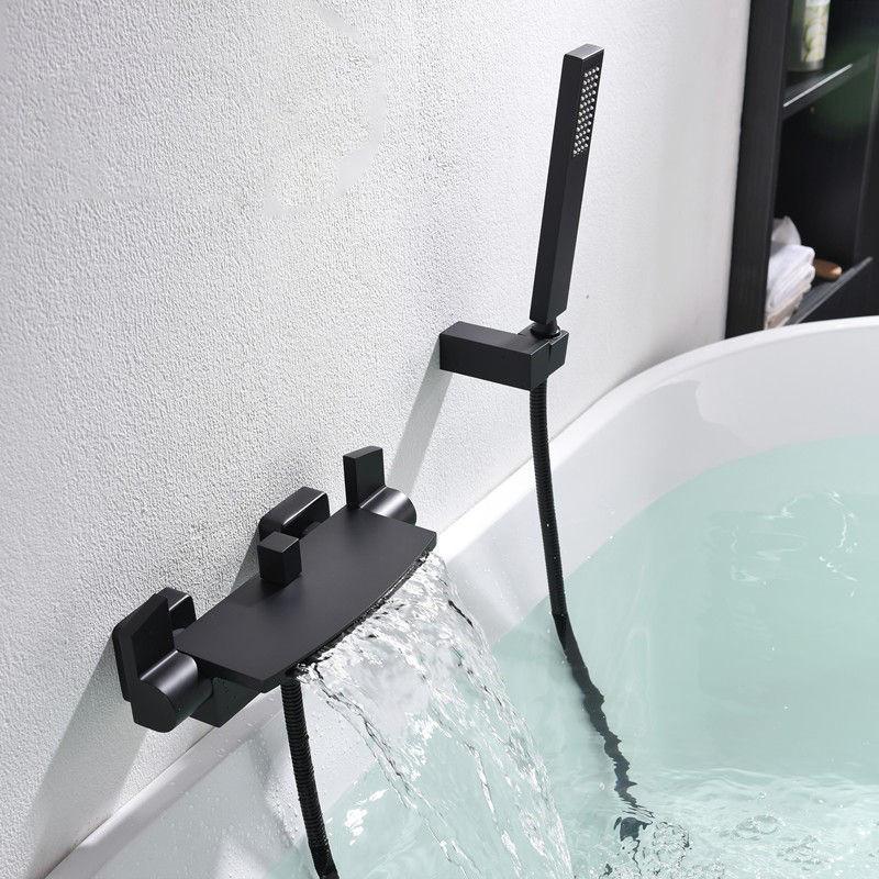 Wandmontierter Luxus-Wasserfall-Badewannen-Duscharmatur