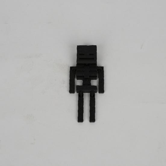 Pixel Robot Ornament Fidget Toy Mini Robot Figurine DIY Assembly Toy Robot Figure Stress Relief Toy Gift for Robot Lovers