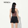 MO&Co. Women's Studded Letter Distressed Slim Fit Tank Top