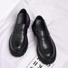 Αναβαθμίστε το στυλ σας με δερμάτινα slip-on παπούτσια με στρογγυλή μύτη που προσθέτουν ύψος—παχιά σόλα, casual σχεδιασμός και μεγάλα μεγέθη ιδανικά για κομμωτές.