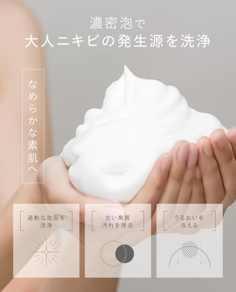 SLASH Foaming Facial Cleanser Clean Pores and Clogged Azelaic For Rough Made In Includes Facial Cleansing Net Men's [For Blackheads] Acid, CICA,
