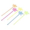 50pcs Colorful Coffee Beverage Stirrer Tropical Summer Juice Drink Stirrers  Party Favors