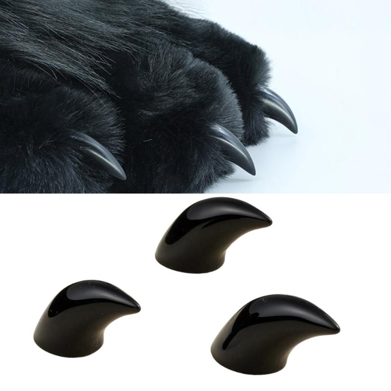 10 Stück Fursuit Pfoten Nägel Realistische Tiernägel Harz Bestiennägel DIY Katzenpfoten Handschuhe Sachen Furry Therians Krallennägel
