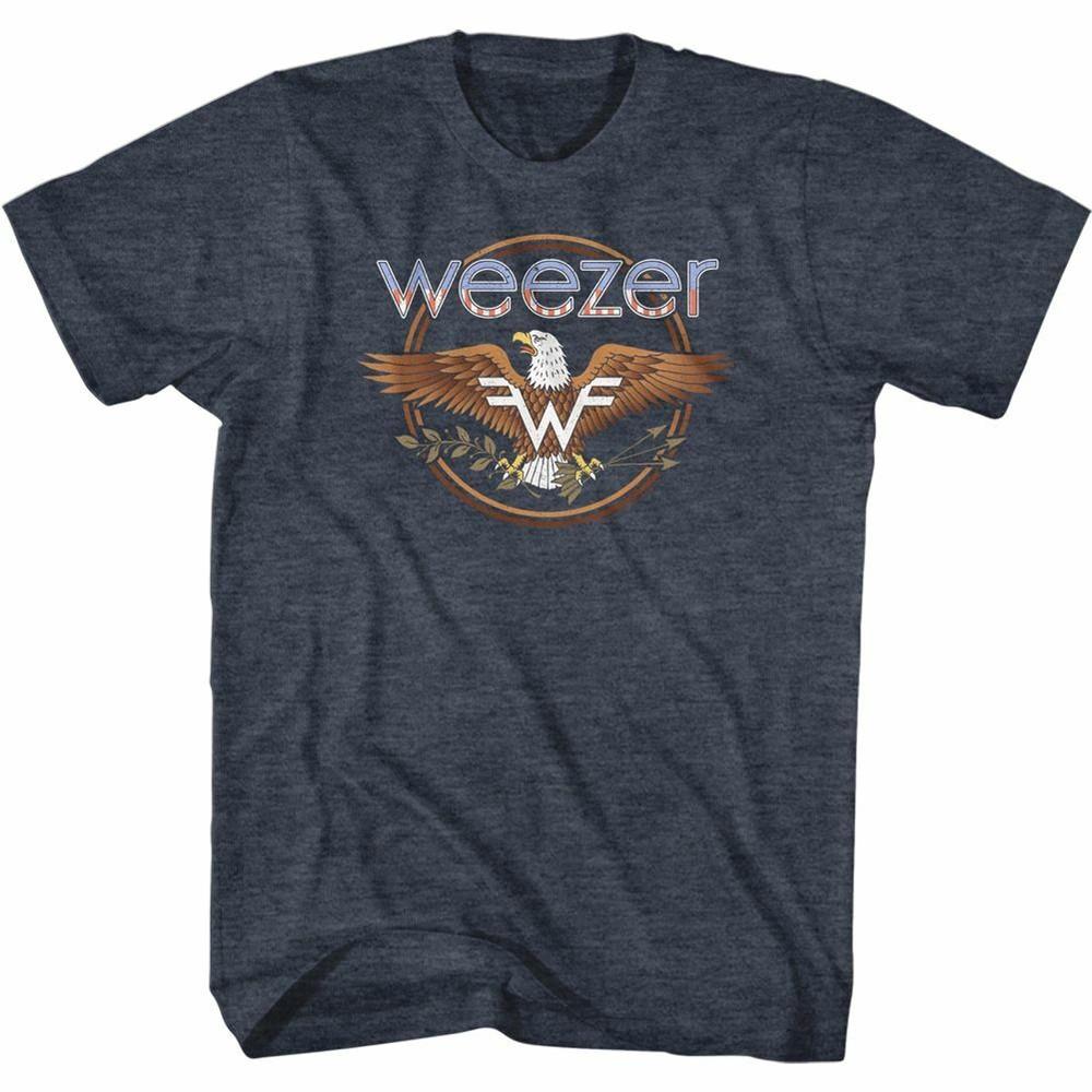 

Weezer Eagle Navy Heather Adult T-Shirt XL