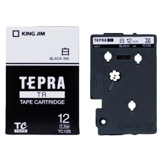 

TC12S King 12mm white label black letters set of 5 білий