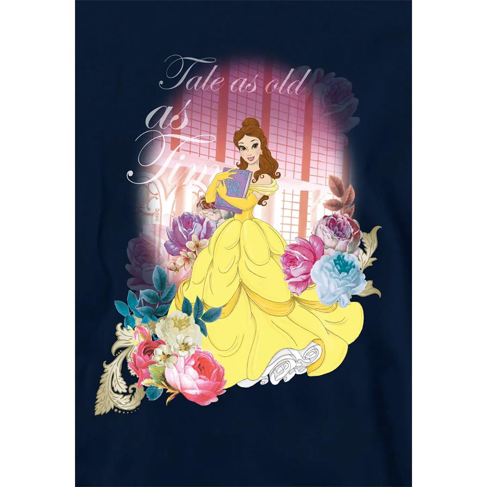 Beauty And The Beast Childrens/Kids Belle Flowers Window Hoodie