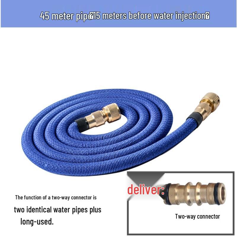 Retractable Magic Hose & High-Pressure Water Gun Set for Car Wash and Home Use