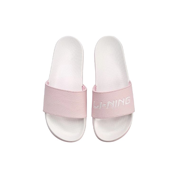 Li-Ning Lightweight Trendy Slide Sandals Women Footwear Pink White AGAN004-2