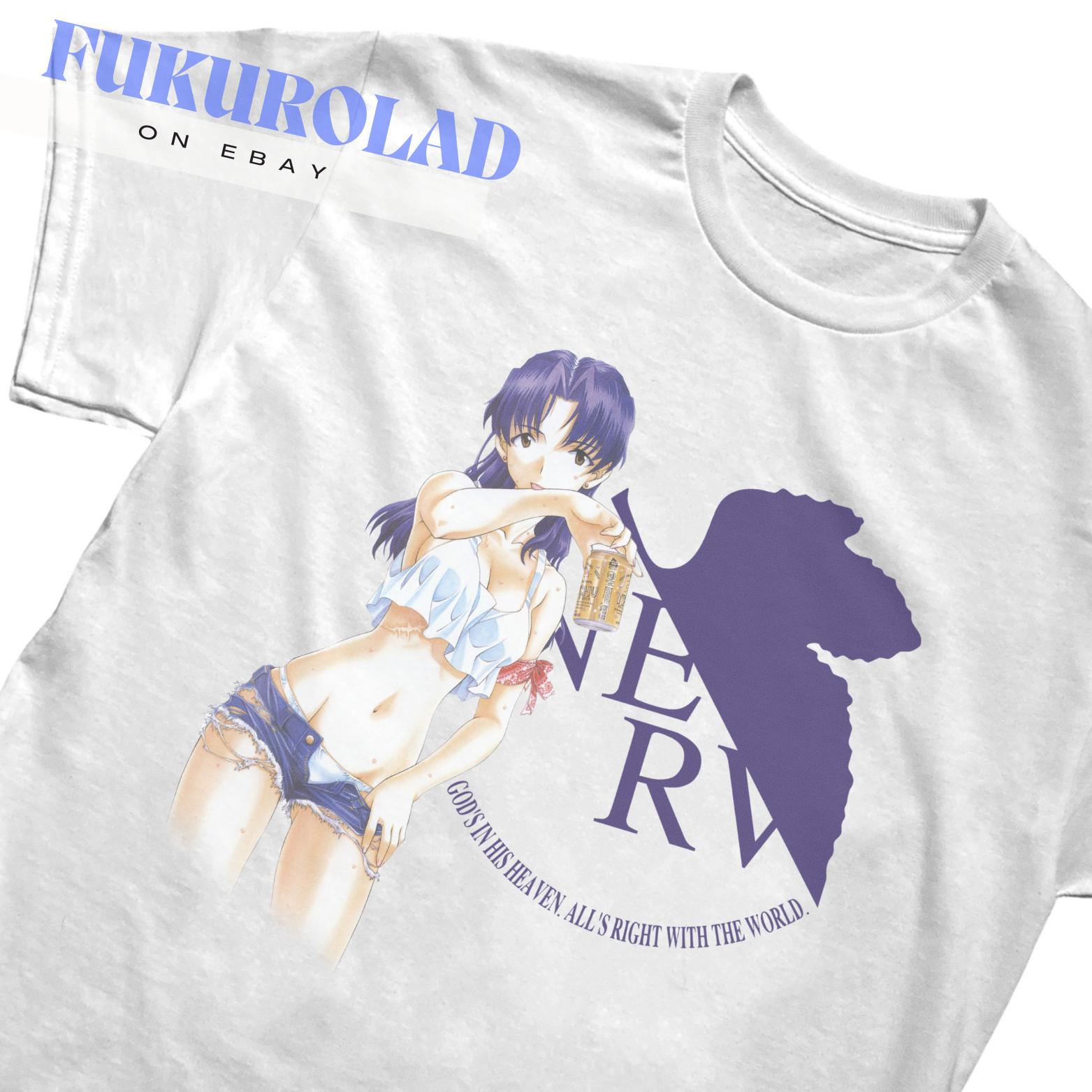 

Misato Katsuragi Evangelion UNISEX Anime T-Shirt Mens Womens Tees Top Tops Tee - GILDAN - high quality print 4XL