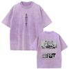 Manga VINLAND SAGA ENEMIES Tshirt For Mens Womens Clothing Vintage Washed Oversized T Shirt Summer Cotton Short Sleeve Tees